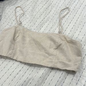 Crescent crop top, size M, worn twice, comfortable